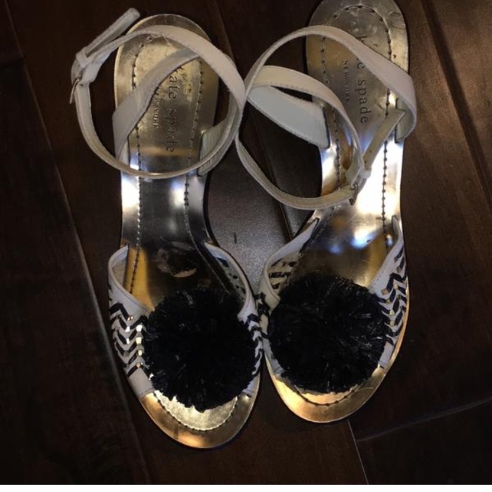 Kate Spade Rafia Wedges - Picture 2 of 6